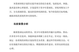 篮球快攻战术训练方法 篮球快攻战术应该怎么制定训练计划